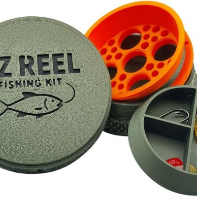 EZ Reel Fishing Kit – Pocket Size Handline Fishing Reel | Ultimate Compact Rodless Reel Fishing Kit for Hiking, Outdoors, and Adventure.