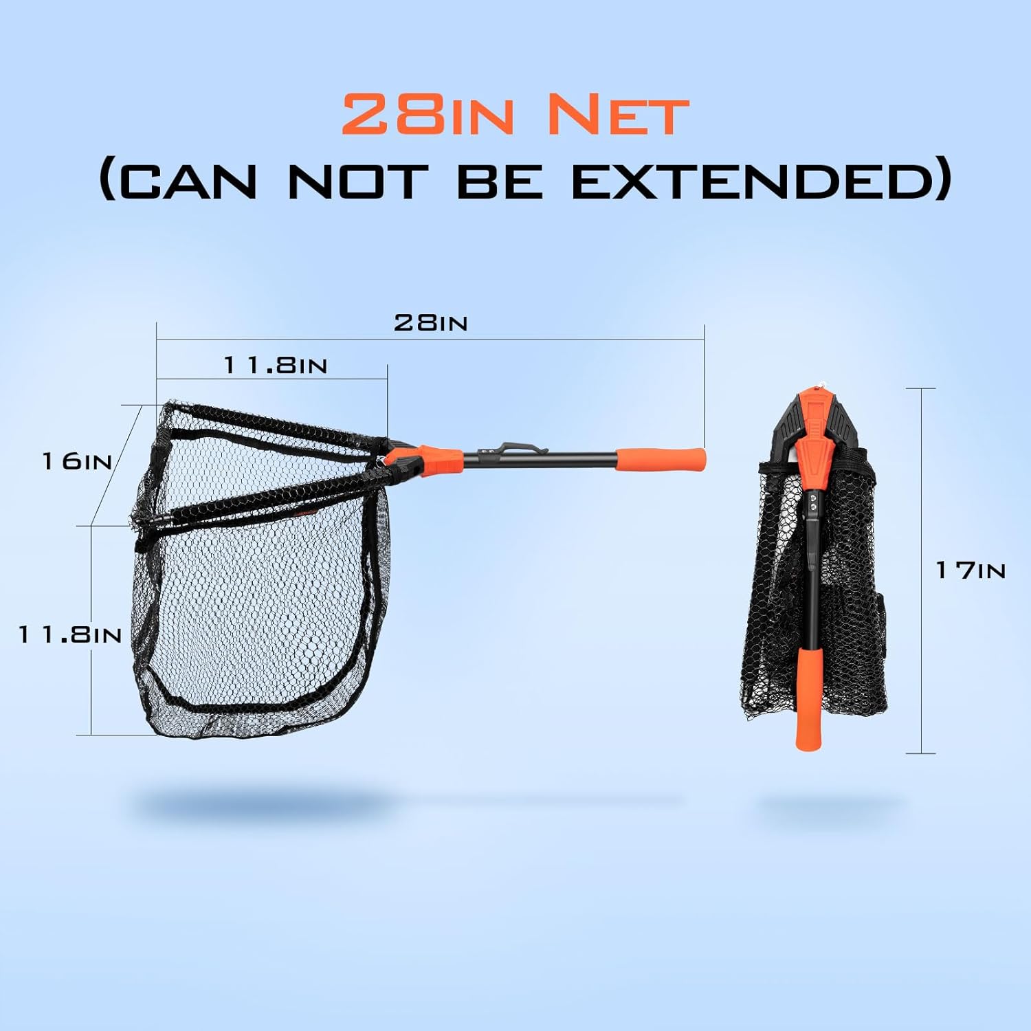 KastKing Pontus Fishing Net, Foldable & Lightweight Landing Net with Built in Length Scale, Strength Aluminum Handle, Fishing Gear and Gift for Men - Image 5