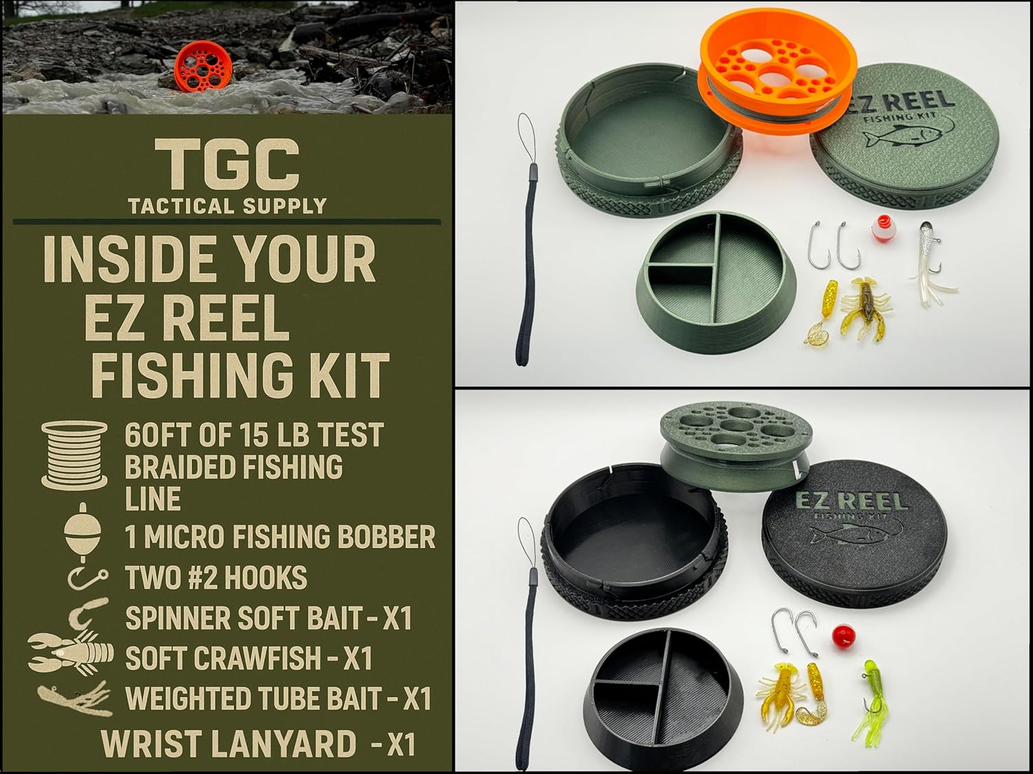 EZ Reel Fishing Kit – Pocket Size Handline Fishing Reel | Ultimate Compact Rodless Reel Fishing Kit for Hiking, Outdoors, and Adventure. - Image 6